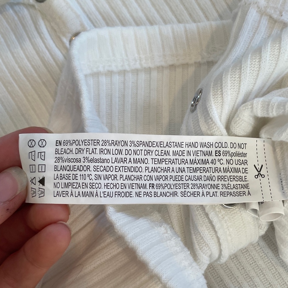 Forever 21 white Off-Shoulder Ribbed Top - Picture 4 of 4